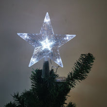 Load image into Gallery viewer, Christmas Tree Top Light LED Glowing Star Lights, Size:, Small Battery Model, Large Battery Model, Small EU Plug, Large EU Plug