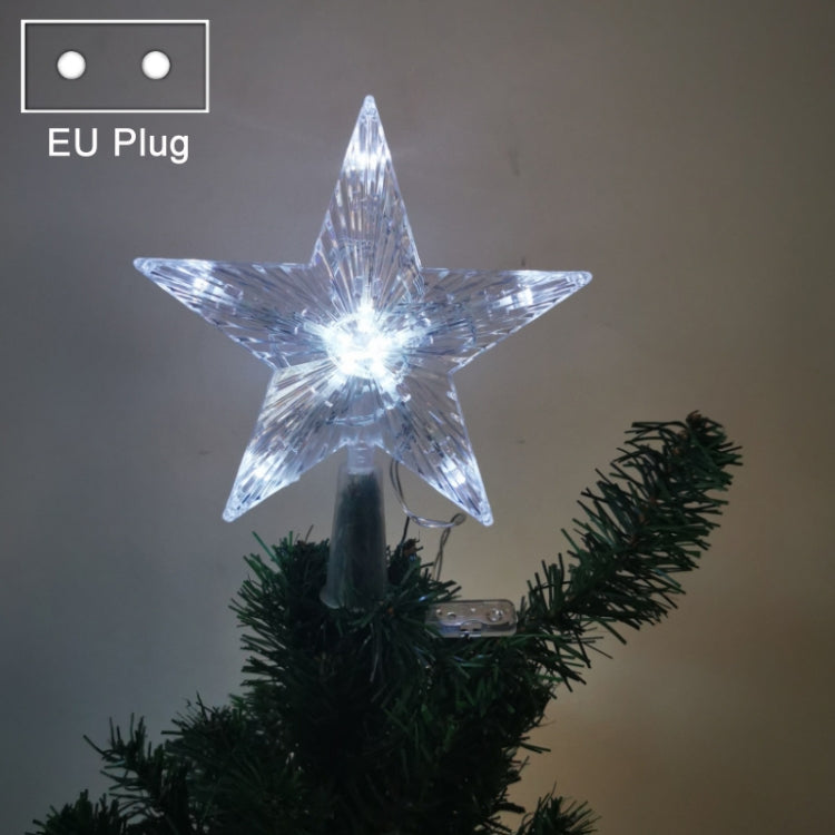 Christmas Tree Top Light LED Glowing Star Lights, Size:, Small Battery Model, Large Battery Model, Small EU Plug, Large EU Plug