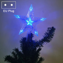 Load image into Gallery viewer, Christmas Tree Top Light LED Glowing Star Lights, Size:, Small Battery Model, Large Battery Model, Small EU Plug, Large EU Plug