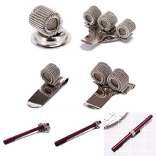 Load image into Gallery viewer, Doctors Nurse Uniform Pen Holder Clips Metal Pen Holder,Style: Horizontal Rose Gold, Single Hole Vertical, Single Hole Horizontal, Three Hole, Adhesive Rotatable, Strong Magnetic, Rivet, Horizontal Rose Gold