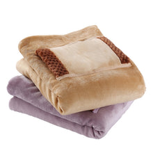 Load image into Gallery viewer, 5V USB Electric Blanket Multi-functional Hand Warmer Knee Pad Farai Fleece Blanket, Style 2 (Camel), Style 2 (Pink)