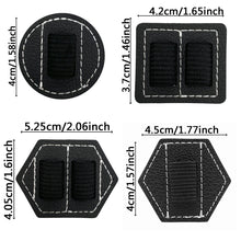 Load image into Gallery viewer, 5 PCS Capacitive Pen Bag Self Adhesive Pen Holder PU Pen Clip,Style:, Hexagonal Black, Hexagonal Blue, Hexagonal Orange, Hexagonal Red, Hexagonal Brown, Hexagon Double Black, Rectangular Double Black, Round