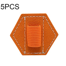 Load image into Gallery viewer, 5 PCS Capacitive Pen Bag Self Adhesive Pen Holder PU Pen Clip,Style:, Hexagonal Black, Hexagonal Blue, Hexagonal Orange, Hexagonal Red, Hexagonal Brown, Hexagon Double Black, Rectangular Double Black, Round