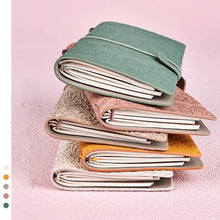 Load image into Gallery viewer, A6  Retro Lace Carved Girls Hand Ledger Diary With 3 Separate Inner Pages, Dark Green, Pink, Bright Orange, Oats, Beige