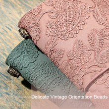Load image into Gallery viewer, A6  Retro Lace Carved Girls Hand Ledger Diary With 3 Separate Inner Pages, Dark Green, Pink, Bright Orange, Oats, Beige
