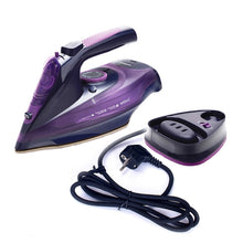 Load image into Gallery viewer, 2400W Household Wireless Iron Handheld Steam Iron Garment Steamer,EU Plug, 2400W Purple, 2400W Green