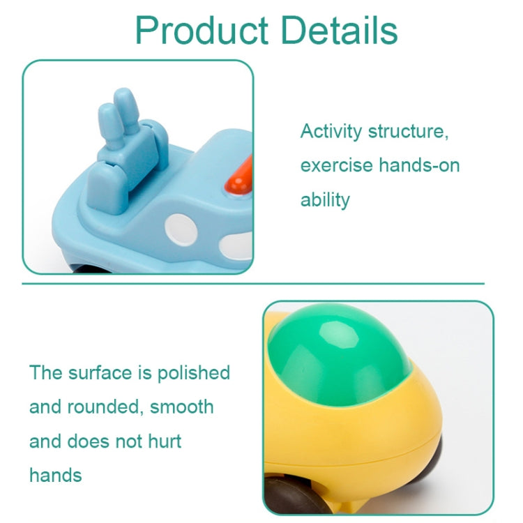 Children Cartoon Fell-Resistant Mini Inertial Pull Back Toy Car