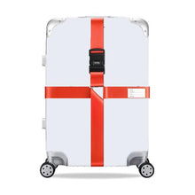 Load image into Gallery viewer, Luggage Reinforcement Straps Fixed Protective Rope With Combination Lock, Red, Blue, Black, Khaki, Purple, Orange, Customs Lock Red, Customs Lock Blue, Customs Lock Black, Customs Lock Khaki, Rainbow