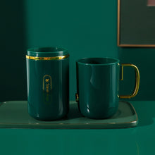 Load image into Gallery viewer, JM043 Home Mouthwash Cup Set Couple Convenient Travel Toothbrush Box, Style:, 2 Cups Dark Green, 2 Cups Black, 2 Cups White, 3 Cups Dark Green, 3 Cups Black, 3 Cups White