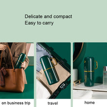 Load image into Gallery viewer, JM043 Home Mouthwash Cup Set Couple Convenient Travel Toothbrush Box, Style:, 2 Cups Dark Green, 2 Cups Black, 2 Cups White, 3 Cups Dark Green, 3 Cups Black, 3 Cups White