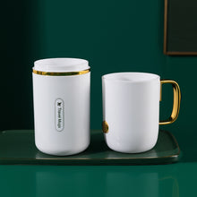 Load image into Gallery viewer, JM043 Home Mouthwash Cup Set Couple Convenient Travel Toothbrush Box, Style:, 2 Cups Dark Green, 2 Cups Black, 2 Cups White, 3 Cups Dark Green, 3 Cups Black, 3 Cups White