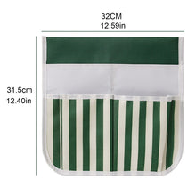 Load image into Gallery viewer, MTP-635 Gardening Bench Cart Tool Storage Bag, MTP-635 Green Beige Stitching, MTP-635 Green White Stripe, MTP-635 Blue White Stripe
