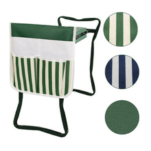 Load image into Gallery viewer, MTP-635 Gardening Bench Cart Tool Storage Bag, MTP-635 Green Beige Stitching, MTP-635 Green White Stripe, MTP-635 Blue White Stripe