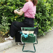 Load image into Gallery viewer, MTP-635 Gardening Bench Cart Tool Storage Bag, MTP-635 Green Beige Stitching, MTP-635 Green White Stripe, MTP-635 Blue White Stripe