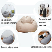 Load image into Gallery viewer, Lazy Sofa Bean Bag Chair Fabric Cover, Large
