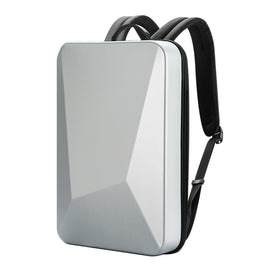 Bopai 61-93318A Hard Shell Waterproof and Expandable Backpack with USB Charging Hole, Spec:, Regular (Silver), Password (Silver), Regular (Black), Password (Black)