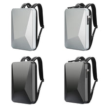 Load image into Gallery viewer, Bopai 61-93318A Hard Shell Waterproof and Expandable Backpack with USB Charging Hole, Spec:, Regular (Silver), Password (Silver), Regular (Black), Password (Black)