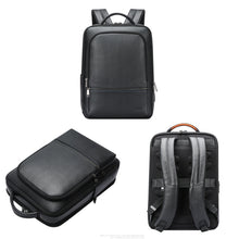 Load image into Gallery viewer, Bopai 61-70111 Cowhide Multi-compartment Waterproof Anti-theft Backpack with USB Charging Hole, 61-70111