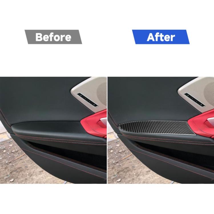 For Chevrolet Corvette C8 2pcs /Set Inner Armrest Panel Sticker