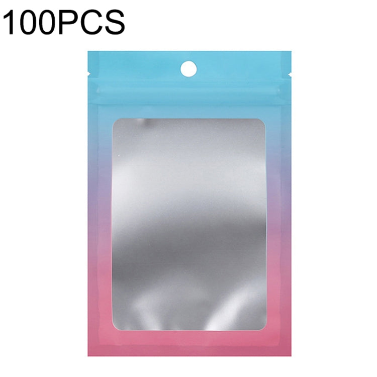 100PCS Aluminum Foil Ziplock Bag Jewelry Data Cable Sealed Packaging Bag, Size: