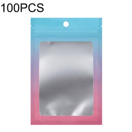 100PCS Aluminum Foil Ziplock Bag Jewelry Data Cable Sealed Packaging Bag, Size: