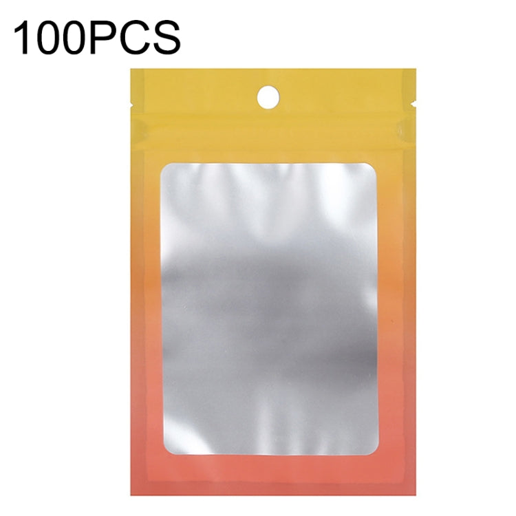 100PCS Aluminum Foil Ziplock Bag Jewelry Data Cable Sealed Packaging Bag, Size: