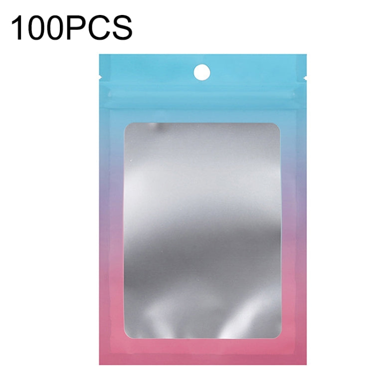100PCS Aluminum Foil Ziplock Bag Jewelry Data Cable Sealed Packaging Bag, Size: