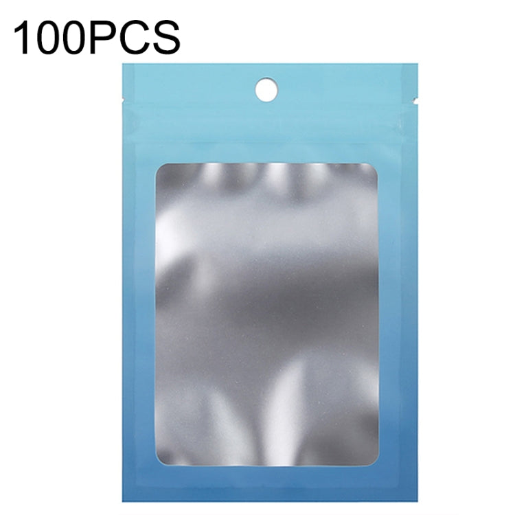 100PCS Aluminum Foil Ziplock Bag Jewelry Data Cable Sealed Packaging Bag, Size: