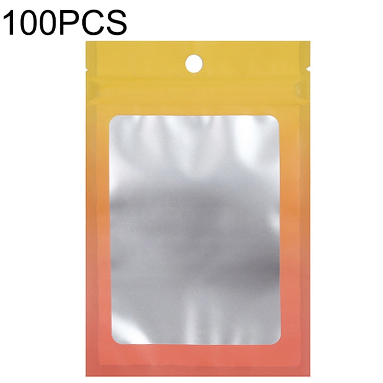 100PCS Aluminum Foil Ziplock Bag Jewelry Data Cable Sealed Packaging Bag, Size: