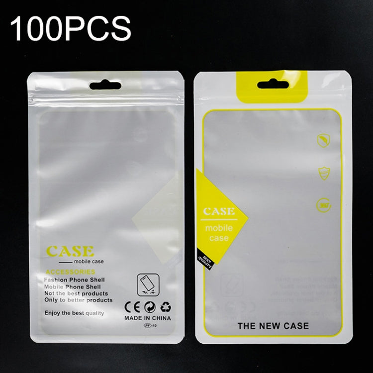 100PCS Phone Case Translucent Yin Yang Self-sealing Packaging Bag