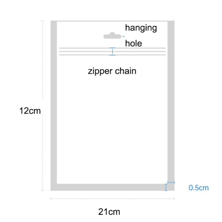 100PCS Phone Case Translucent Yin Yang Self-sealing Packaging Bag