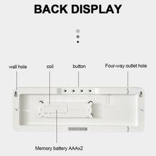 Load image into Gallery viewer, 6629 13 Inch Multifunctional LED Living Room Large Screen Wall Clock, 13 Inch Black Shell Orange Light, 13 Inch Black Shell Green Light, 13 Inch Black Shell Red Light, 13 Inch White Shell Orange Light, 13 Inch White Shell Green Light                   ...