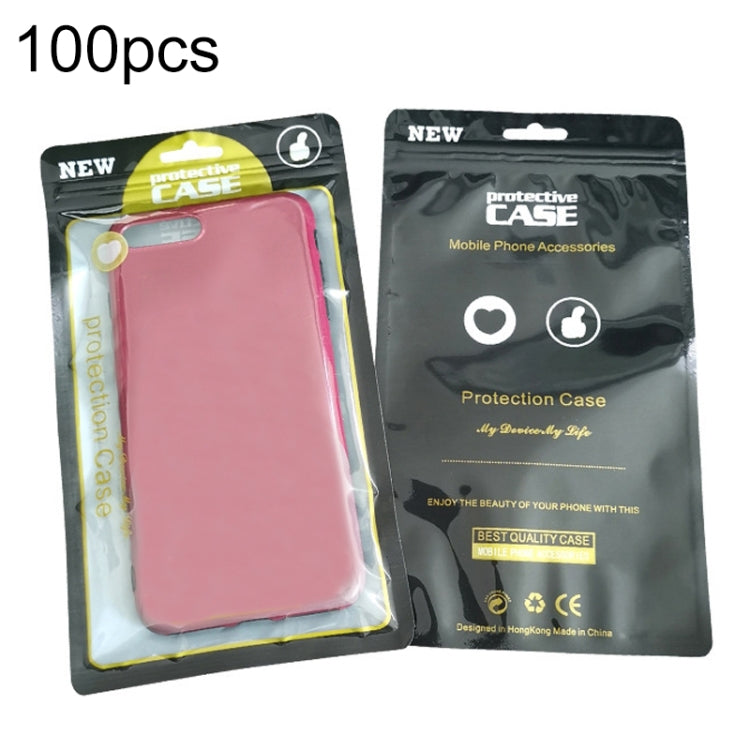 100PCS Phone Case Plastic Self-Sealing Pearl Packaging Bags, Size: