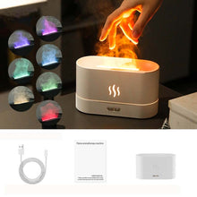 Load image into Gallery viewer, 7 Color Flame Aromatherapy Machine Home Office Desk Air Humidifier, 7 Color(Black), 7 Color (White)