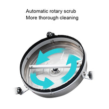 Load image into Gallery viewer, Round Floor Scrubber High Pressure Cleaner, Size:, 15 inch Plastic+2 Shots, 15 inch Stainless Steel+2 Shots