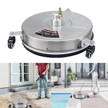 Load image into Gallery viewer, Round Floor Scrubber High Pressure Cleaner, Size:, 15 inch Plastic+2 Shots, 15 inch Stainless Steel+2 Shots