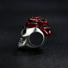 Load image into Gallery viewer, SCC2403 Halloween Rose Skull Skeleton Pearl 925 Silver Bracelet Accessories, SCC2403