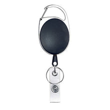 Load image into Gallery viewer, 68cm Retractable Pull Badge Reel Zinc Alloy ID Lanyard Name Tag Card Badge Holder, White, Orange, Pink, Black, Red, Yellow, Green, Navy Blue, Purple, Sky Blue