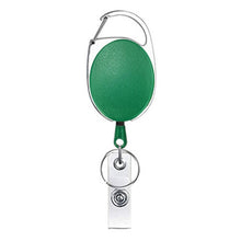 Load image into Gallery viewer, 68cm Retractable Pull Badge Reel Zinc Alloy ID Lanyard Name Tag Card Badge Holder, White, Orange, Pink, Black, Red, Yellow, Green, Navy Blue, Purple, Sky Blue