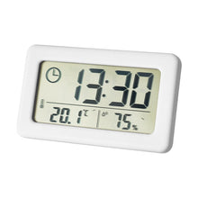 Load image into Gallery viewer, YD005 Mini Light and Thin LCD Screen Temperature/Humidity Meter Electronic Clock, White, Red, Green, Blue, Black