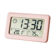 Load image into Gallery viewer, YD005 Mini Light and Thin LCD Screen Temperature/Humidity Meter Electronic Clock, White, Red, Green, Blue, Black