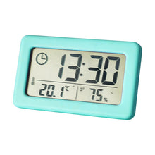 Load image into Gallery viewer, YD005 Mini Light and Thin LCD Screen Temperature/Humidity Meter Electronic Clock, White, Red, Green, Blue, Black