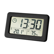 Load image into Gallery viewer, YD005 Mini Light and Thin LCD Screen Temperature/Humidity Meter Electronic Clock, White, Red, Green, Blue, Black