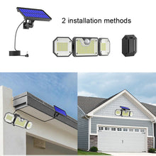 Load image into Gallery viewer, Solar Human Body Sensor Light LED Outdoor Waterproof Garden Light, Style:, Split 226LED, All In One 226LED