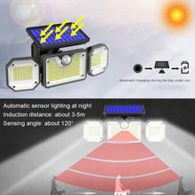 Load image into Gallery viewer, Solar Human Body Sensor Light LED Outdoor Waterproof Garden Light, Style:, Split 226LED, All In One 226LED