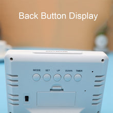 Load image into Gallery viewer, G2000 Color Screen Date Temperature Display Alarm Clock Desk Clock, White, Black