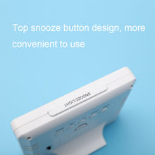 Load image into Gallery viewer, G2000 Color Screen Date Temperature Display Alarm Clock Desk Clock, White, Black