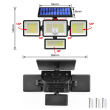 Load image into Gallery viewer, TY12101 Solar Home Wall Light Human Induction Garage Street Lamp Outdoor Courtyard Light, 208 LED