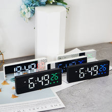 Load image into Gallery viewer, 0715 Voice-activated LED Mute Date Temperature Display Electronic Clock, Black Surface Blue Light, Black Surface Green Light, Black Surface Red Light, White Shell Blue Light, White Shell Green Light, White Shell Red Light, Black Shell Blue Light       ...