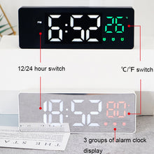 Load image into Gallery viewer, 0715 Voice-activated LED Mute Date Temperature Display Electronic Clock, Black Surface Blue Light, Black Surface Green Light, Black Surface Red Light, White Shell Blue Light, White Shell Green Light, White Shell Red Light, Black Shell Blue Light       ...